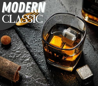 Whisky Gifts for Men, Personalized Initial Whiskey Glass with Whiskey Stones for Dad, Boyfriend, Best Friends, Coworkers, Husband, Brother, Uncle and Boss on Father's Day, Boss Day and Birthday - K - color: K