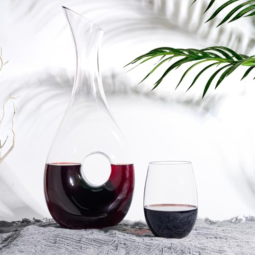 FOCUSLINE 20 Pack 16 Oz Plastic Wine Glasses, Stemless Plastic Wine Cups | Thick and Durable, Shatter-Resistant, and Reusable; Ideal for Weddings, Parties, Toasts, and Various Celebrations - color: 16OZ-20-CLEAR