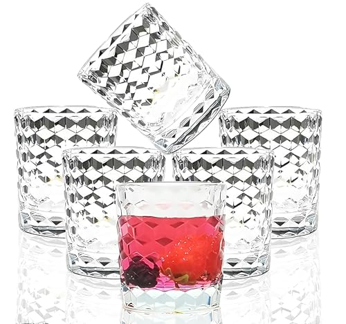 8 Oz Unbreakable Tritan Drinking Glasses Shatterproof Acrylic Glasses Drinkware BPA Free Hard Plastic Cups Reusable Kitchen Water Glasses Drinking Set of 6 (Clear) - color: Clear