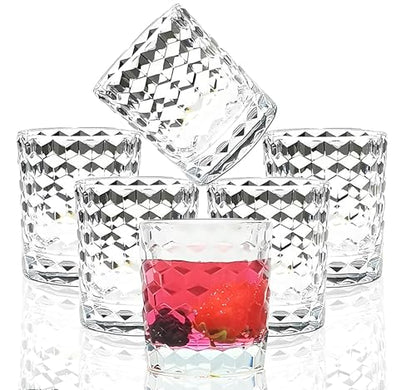 8 Oz Unbreakable Tritan Drinking Glasses Shatterproof Acrylic Glasses Drinkware BPA Free Hard Plastic Cups Reusable Kitchen Water Glasses Drinking Set of 6 (Clear) - color: Clear