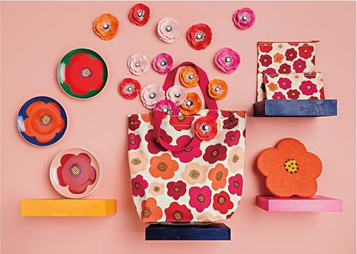 Jubilee Poppy Appetizer Plates Set of 4 Assorted - color: Poppy