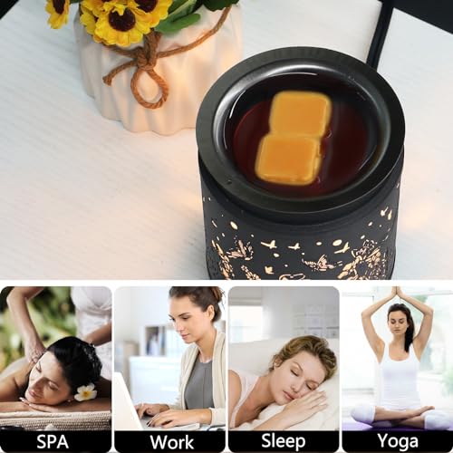 Wax Melt Warmer Metal Wax Warmer for Scented Wax (Dogs) | Electric Fragrance Candle Oil Burner 2 in 1,as Gifts for Moms Grandma Women Girls - style: Dogs
