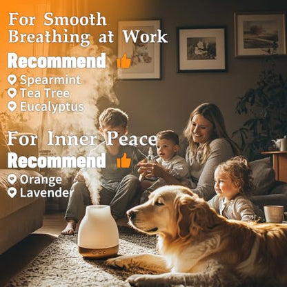 Essential Oils for Diffuser for Home, Top 5 Aromatherapy Oils,Candle&Soap Making,10ml（Orange, Lavender, Peppermint, Eucalyptus, Tea Tree） - color: White