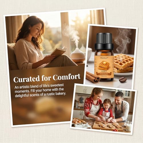 Bakery Essential Oils Set for Diffusers for Home 6 x 10 ml | Chocolate Cookies,Vanilla Cake,Cinnamon Rolls,Pumpkin Pie,Gingerbread Scented Oil for Diffuser,Candle,Soap Making - color: Yellow