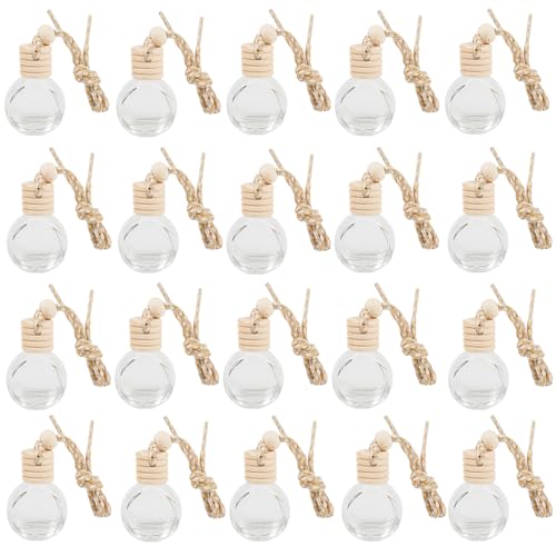 8ml 20pcs pack glass bottles for car reed diffuser perfumes - color: Solid