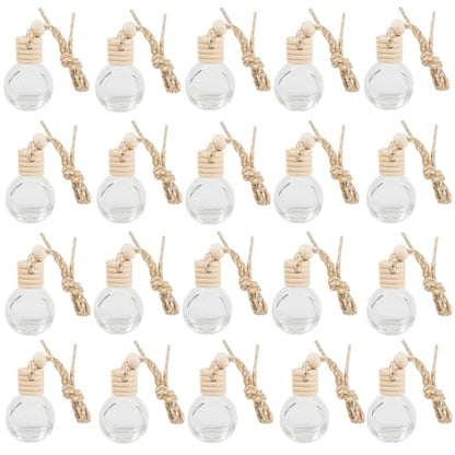 8ml 20pcs pack glass bottles for car reed diffuser perfumes - color: Solid