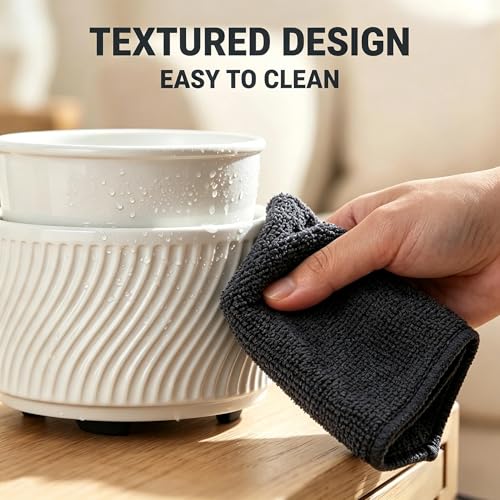 ASAWASA Ceramic Candle Warmer and Wax Melt Warmer with 1 PC Silicone Liner | 4-in-1 Electric Warmer, For Jar Candle Wax Cube Essential Oil Coffee, Ideal Gift for Home Office Kitchen - color: White Bend