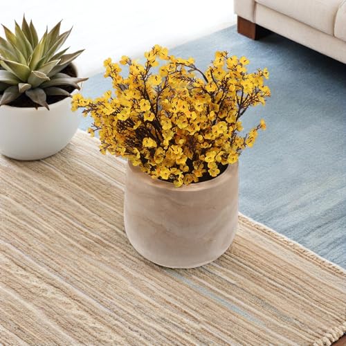 SUPVOX Decorative Table Bowl with Pedestal Base, 8.2x7.5 Inch round Wood Centerpiece Bowl for Entryway Key Holder and Kitchen Table Display, Rustic Wooden Home Décor Accent