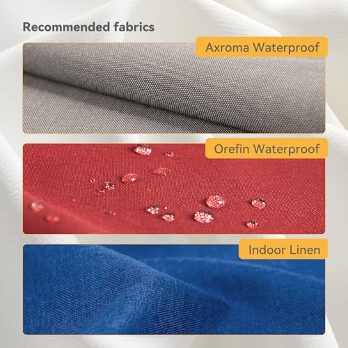 ROFIELTY Custom Bench Cushions | Waterproof Window Seat Cushion Indoor,Non-Slip Tufted for Patio Furniture/Swing Seat/ Piano Bench