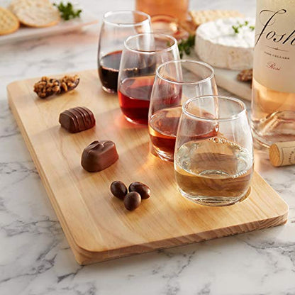 AMZ Empire 6 OZ MINI TESTER Stemless Wine Drinking Glasses/Set of 6/Small size glasses/Glassware Cocktail Bar Party