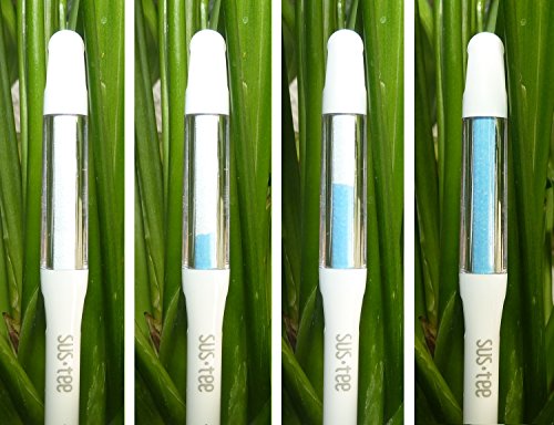 IPPINKA Sustee Aquameter, White, Small, Set of 2 - Soil Moisture Meter for Potted Plants - Plant Water Sensor (Refillable Style)