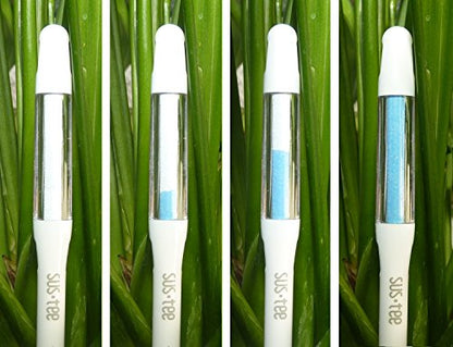 IPPINKA Sustee Aquameter, White, Small, Set of 2 - Soil Moisture Meter for Potted Plants - Plant Water Sensor (Refillable Style)