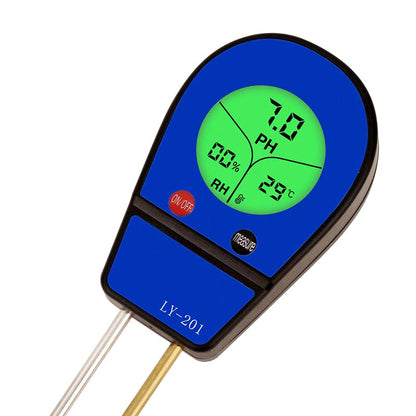 3-in-1 Digital Soil Tester, High Precision Soil pH Meter with LED Backlight, Soil Moisture & Temperature Detector, Fast Reading Soil Test Meter for Indoor Outdoor Garden Lawn Farm Plant Care