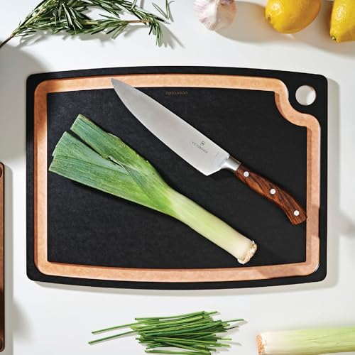 Epicurean Gourmet Series Cutting Board with Juice Groove, 17.5-Inch by 13-Inch, Slate/Natural - color: Slate/Natural, size: 17.5"L x 13"W
