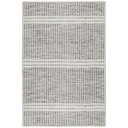 Dash & Albert Malta Grey Striped Washable Runner Rug, 2'6"x8' - color: Grey, size: 2'6" x 8' (Runner)