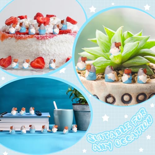 24 Pcs Mini Resin Gnomes Figurines Miniature Tiny Fairy Gnomes Figurines Inspirational Appreciation Gnome Statues with Motivational Word for Office Desk Table Employee Family Supplies(You Are Awesome) - color: Classic, style: You Are Awesome