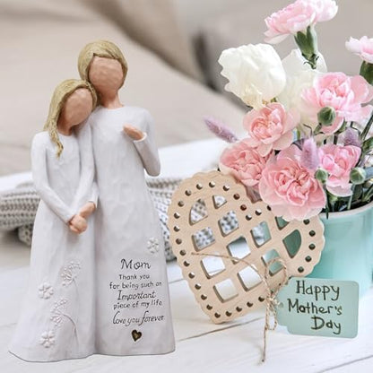 Mom Birthday Gifts from Daughter, Gifts for Mom Resin Figurine | Birthday Gifts for Mom,Gifts for Mom Mothers Day Christmas, Mother of the Bride Gift, Hand-Painted Resin Statue - style: Mom gifts
