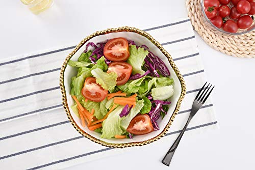 Pampa Bay Salerno Porcelain Salad Bowl (White) - color: White