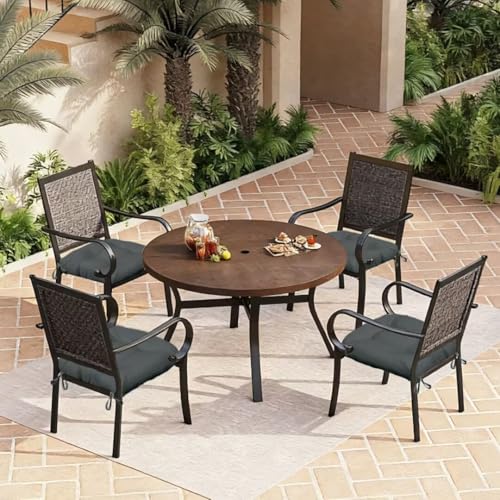 Outdoor Chair Cushions Set of 2, 19"x19" Tufted Outdoor Seat Cushions, Waterproof Patio Furniture Cushions, Grey - color: Grey