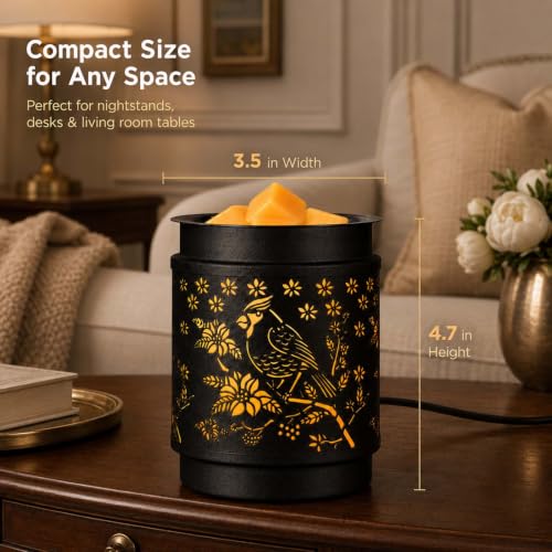 mocosa Metal Wax Melt Warmer Electric Candle Fragrance Burner | Oil Burner 2 in 1，Gifts for Women，Mother's Day，for Home Office Bedroom，Cardinal Decorations - style: Cardinal