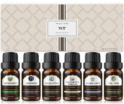 Essential Oils Set for Diffusers, Air Freshener, Aromatherapy | With Humidifiers, Home Fragrance, Candle Making Scents Gift Set