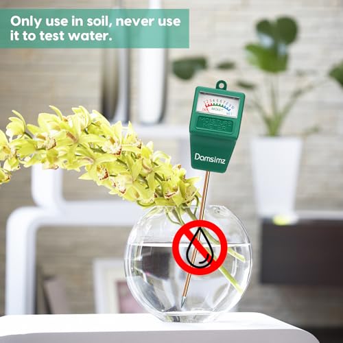 Soil Moisture Meter for Plants, Plant Water Meter, Soil Tester | Plant Moisture Meter for Houseplants, Prevent Over & Underwatering, No Battery Needed, Hydrometer for Indoor & Outdoor Plants