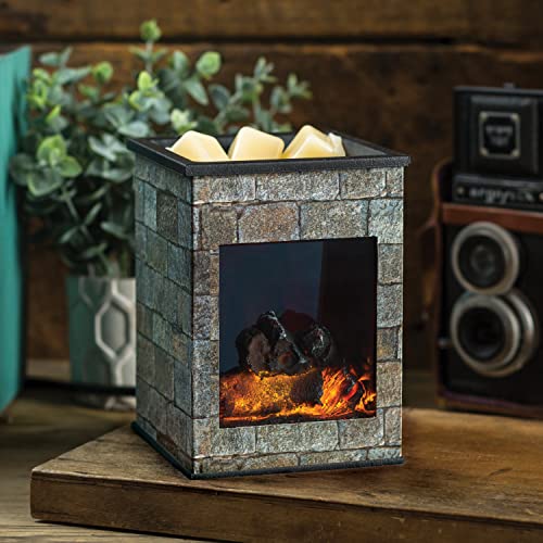 Candle Warmers ETC. Illumination Fragrance Warmer- Light-Up Warmer for Warming Scented Candle Wax Melts and Tarts or to Freshen Room, Grey Hearthstone - size: Hearthstone