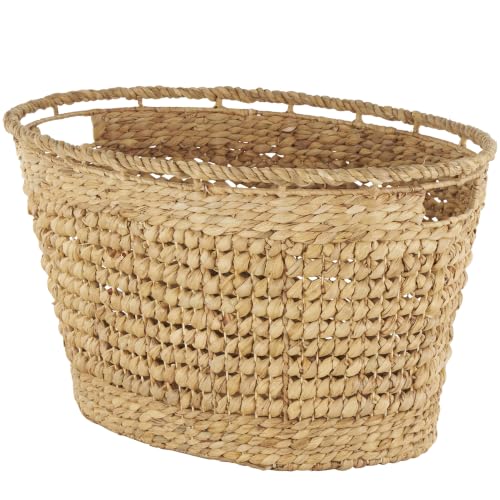 Deco 79 Seagrass Storage Basket, Basket 30" x 21" x 17", Brown - size: 30" x 21" x 17"