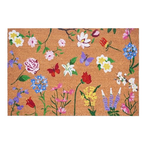 Calloway Mills Butterfly Garden Doormat (24" x 36") - color: Butterfly Garden, size: 2' x 3' (Rectangular)