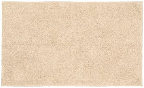 Garland Rug Queen Cotton Natural 30" x 50" Ultra Soft, Plush, Highly Absorbent, Machine Washable Shower & Bathroom Floor Towel, Non-Slip, Quick-Dry, - color: Natural, size: 2'6" x 4'2" (Rectangular)