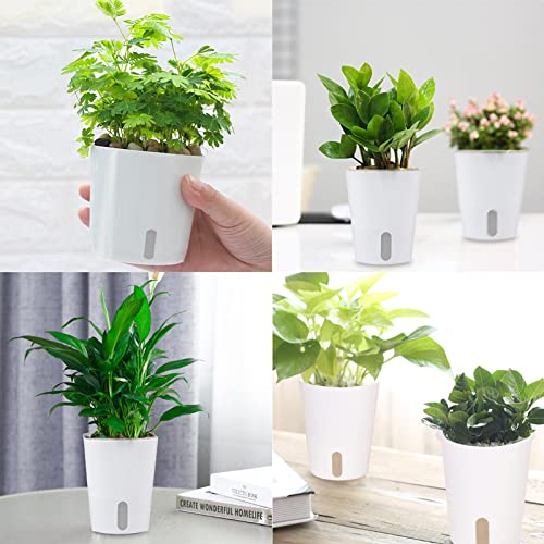 3" Self Watering Pots,20 Sets Self Watering Planter Pots for Indoor Plants with Water Level Indicator and Multiple Vents,Self Watering Planters,Self Watering Plant Pot for House Plants,Flowers,Herbs - size: 3 Inch - 20 Sets