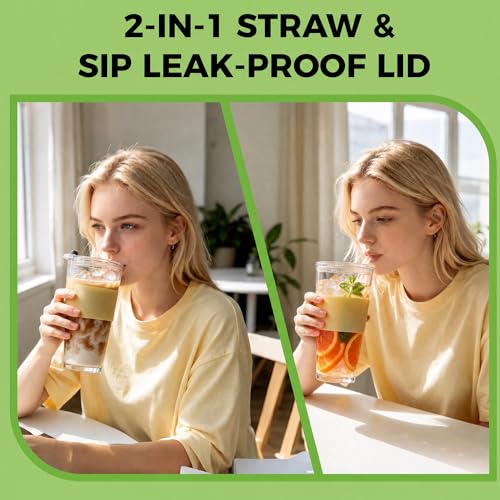 Birity 16oz Glass Cup with Lid and Glass Straw,Set of 2 Thickened Glass Coffee Tumblers with Silicone Sleeve,Reusable Iced Coffee Cups for Smoothie、Soda Water、Juice、MilkSshake、Travel Cup - color: 16 oz 2 pack