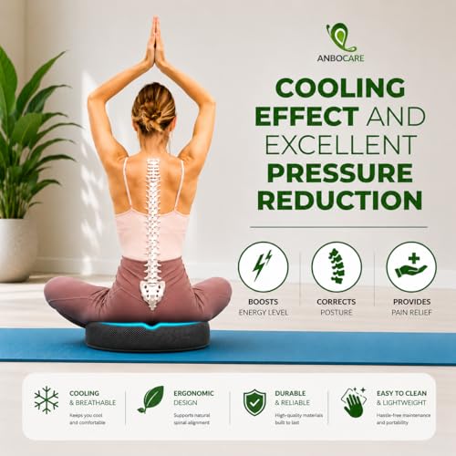 Donut Gel Sitting Pillow - Orthopedic Memory Foam for Tailbone Pain, Hemorrhoid, Bed Sores, Postpartum, Prostate, Coccyx & Sciatica Pain