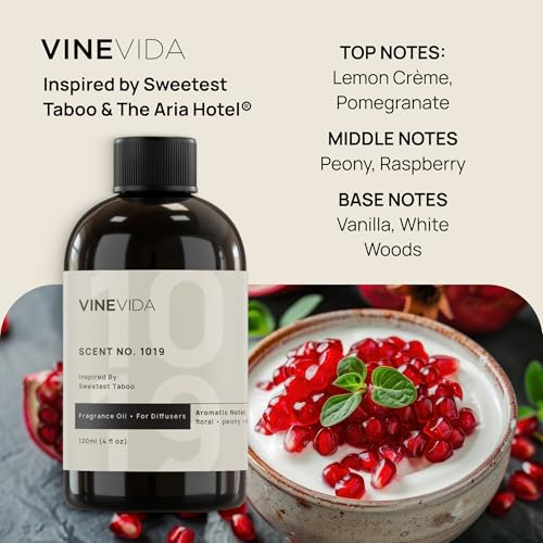 VINEVIDA (4oz) Hotel Fragrance Collection Diffuser Oil - Hotel Scents Diffusers for Home - Cold Air Diffuser Oil - Hotel Scent Essential Oil - Scent No.1019 Inspired by The Aria Hotel - size: 4 Fl Oz (Pack of 1)