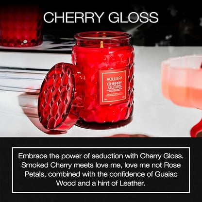 VOLUSPA Cherry Gloss 18 oz Scented Coconut Wax Candle for Home Fragrance - color: 20 - Cherry Gloss
