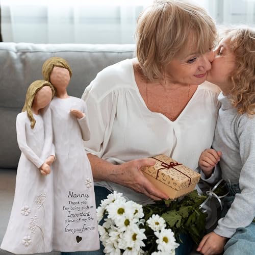 Nanny Gifts for Grandma, Gifts for Nanny, Nannie Figurine | Nanny Birthday Gifts,Gifts for Nanny,Nannie Gift for Mothers Day Birthday Christmas,Hand-Painted Resin Statue - style: Nanny gifts