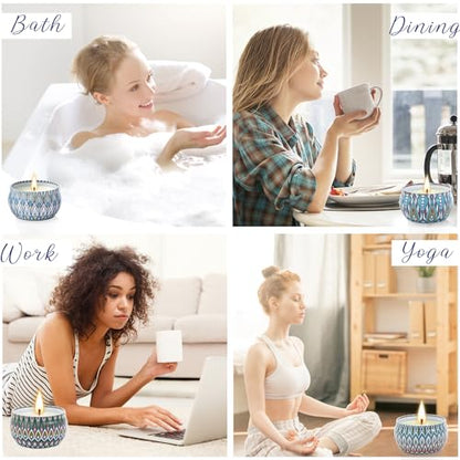 Scented Candles Gift Set, 12 Pack Aromatherapy Candles for Women, Candles for Home Scented, 300H Long Burning, Soy Wax Candle Set, Gifts for Mom Women SPA Birthday Anniversary Stocking Stuffers - size: Bulk Value 12-Candle Set