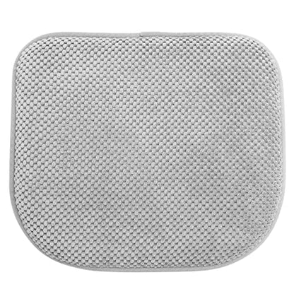Kitchen Chair Cushions for Dining Chairs Thin Non Slip Chair Pads | Silver Grey 17x15 U Shaped Washable Soft Thick Memory Foam Large Office Metal Wooden Outdoor Patio Chair Cushions - color: Silver Grey