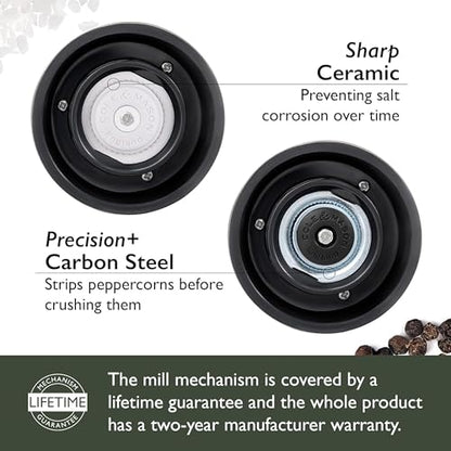 Cole & Mason Seasoning Mill Derwent 190mm Clr SS PM Matt Black - color: Matte Black