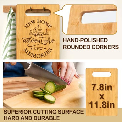 2026 Housewarming Gifts for Women New House Homeowners Neighbors, New Home New Adventure New Memories Cutting Board for Kitchen Decor, First Homes NewHome Essential Items for Gift Baskets