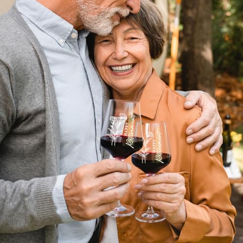 AW BRIDAL Happy Retirement Wine Glass Gifts for Women or Men 2026, Cool Retired Gift for Wine Lover Woman, Family, Friend, Coworker, Nurse and Teacher, Leaving and Farewell Party Decorations Ideas - style: Happy Retirement