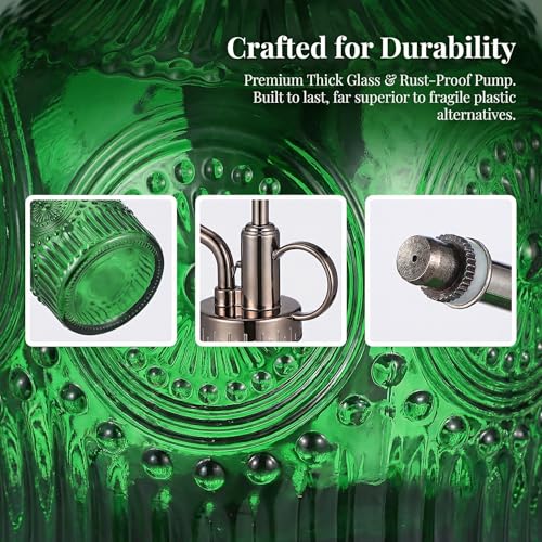 TOYANDONA Plant Mister Spray Bottle 6.29In Stylish Glass Water Sprayer for Indoor Plants Home Gardening One-Hand Operation