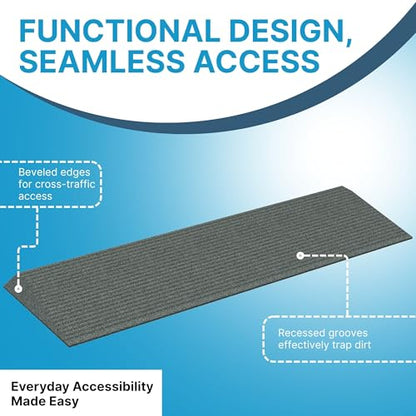 EZ-ACCESS Transitions Angled Entry MAT, Grey, 1.25-in - color: Grey, size: 1.25 Inches
