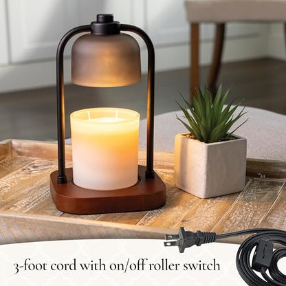 Candle Warmers ETC. Illumination Fragrance Warmer- Light-Up Warmer for Warming Scented Candle Wax Melts and Tarts or to Freshen Room, Wicker Rattan Lantern - size: Wicker Lantern