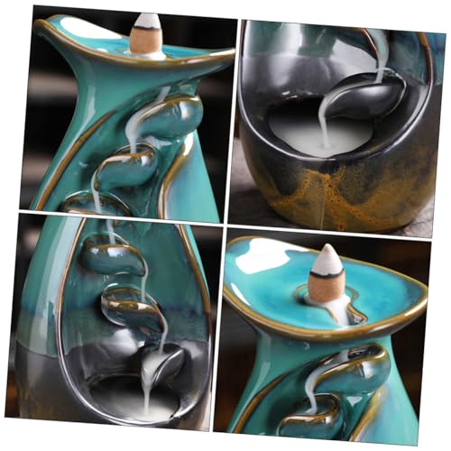 Backflow Incense Burner Holder Aromatherapy Incense Censer Decorative Home Fragrance Accessory for Meditation and Relaxation