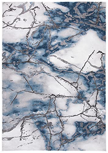 SAFAVIEH Craft Collection CFT877L Modern Abstract Non-Shedding Living Room Bedroom Accent Rug, 2'3" x 4', Grey / Blue - color: Grey/Blue, size: 2'3" x 4' (Rectangular)