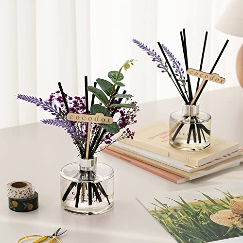 COCODOR Lavender Reed Diffuser/April Breeze/6.7oz/1Pack / Home Fragrance Scent Essential Oil Stick Diffuser for Bedroom Bathroom Home Decor for Women - size: Lavender/6.7Ounce/1 Pack