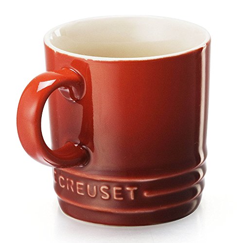 Le Creuset Stoneware Espresso Mug, 3 oz., Cerise - color: Cerise, size: 3.4 Ounces