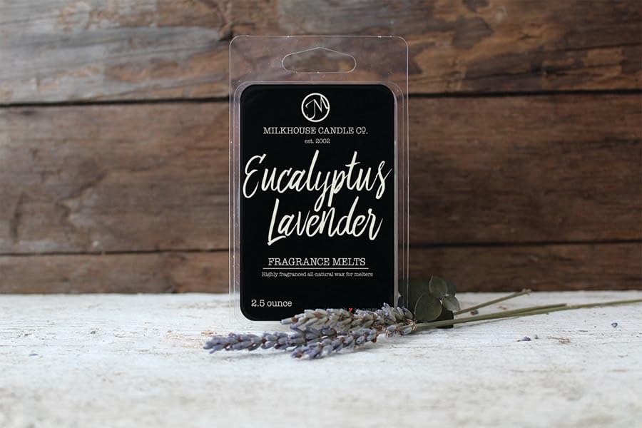 Milkhouse Eucalyptus Lavender Soy Wax Melts for Wax Warmer, 5.5 oz | Clean-Burning, Premium Fragrance Oil, Made in the USA - color: Eucalyptus Lavender