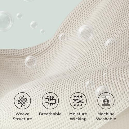 Bedsure Lightweight 100% Cotton Waffle Blanket, Throw XL, Linen | Summer, Breathable, Soft, Comfort, Light, Thin, Textured, Bed, Couch, Sofa, Chair, 50"x70", Sheet Blanket, Cozy Gifts - color: Linen, size: Throw Xl (50" X 70")